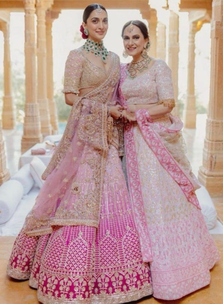 Ombre Pink & Ivory Heavy Gotapatti Designer Lehenga Choli Set