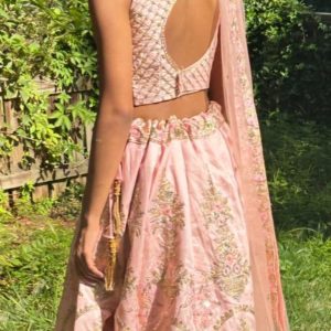 Pastel Pink Heavy Gotapatti Zari Designer Lehenga Choli Set